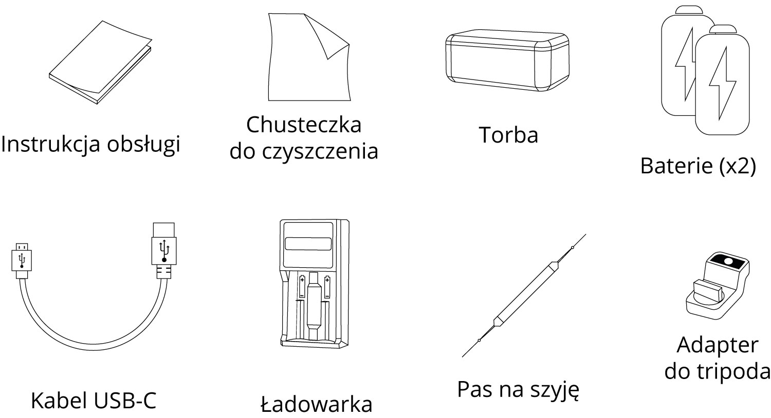HQ50L Elementy zestawu